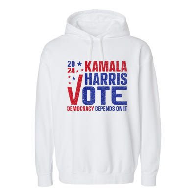 Kamala Harris For President A New Vision For America Garment-Dyed Fleece Hoodie