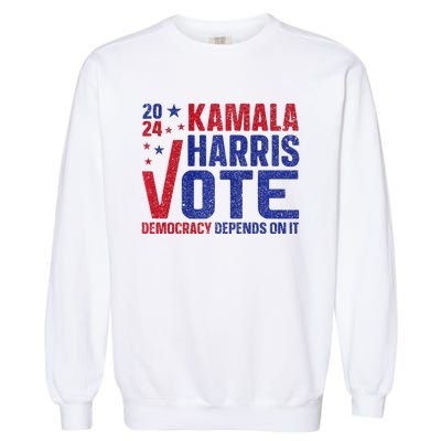 Kamala Harris For President A New Vision For America Garment-Dyed Sweatshirt