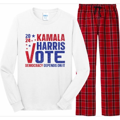 Kamala Harris For President A New Vision For America Long Sleeve Pajama Set