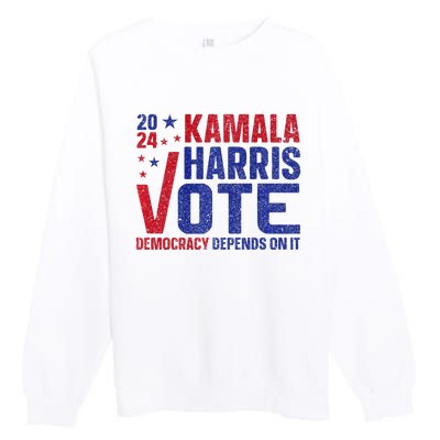 Kamala Harris For President A New Vision For America Premium Crewneck Sweatshirt