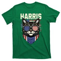 Kamala Harris For President 2024 Funny Cat Graphic T-Shirt