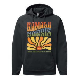 Kamala Harris For A Brighter Tomorrow 2024 Boho Aesthetic Gift Performance Fleece Hoodie