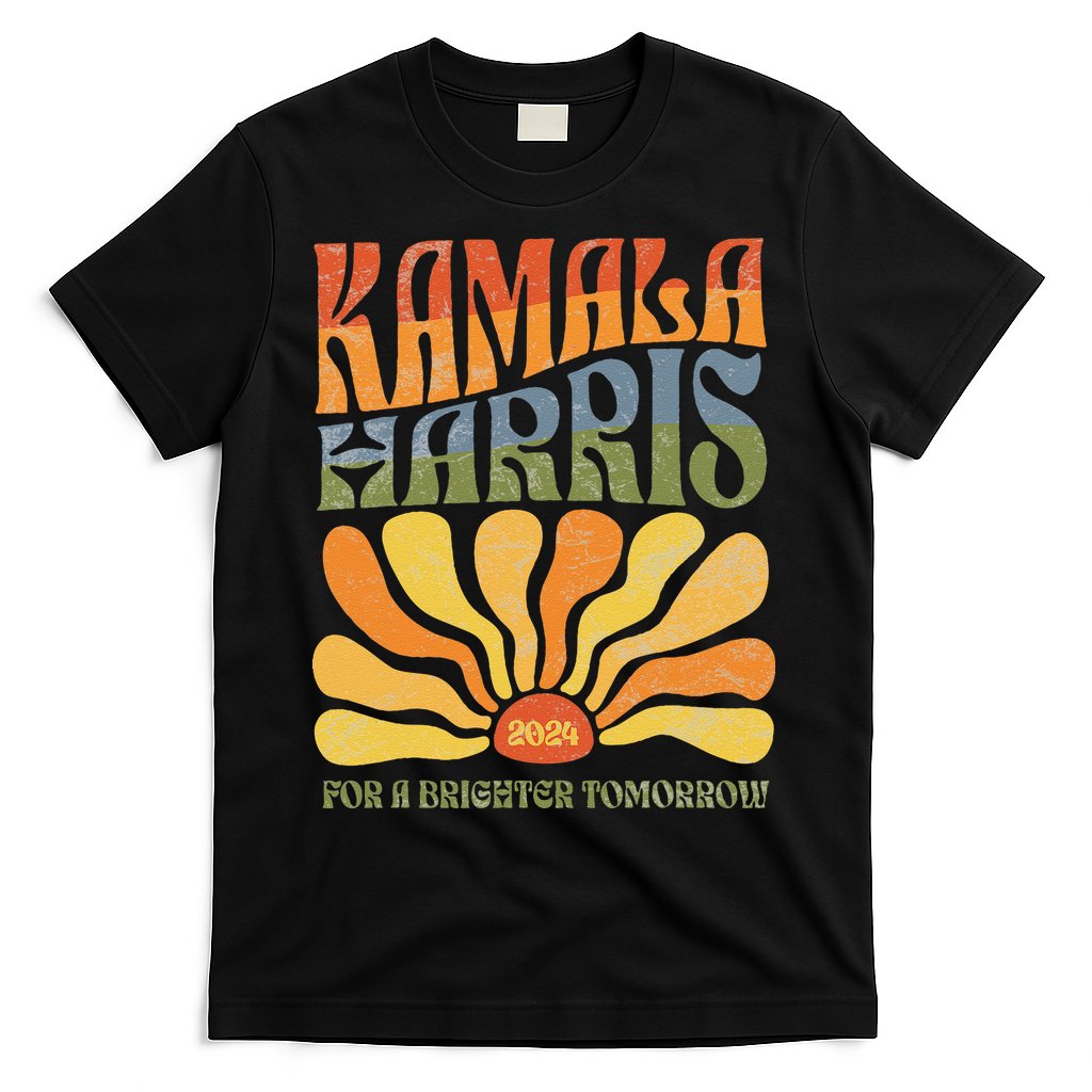 Kamala Harris For A Brighter Tomorrow 2024 Boho Aesthetic Gift T-Shirt