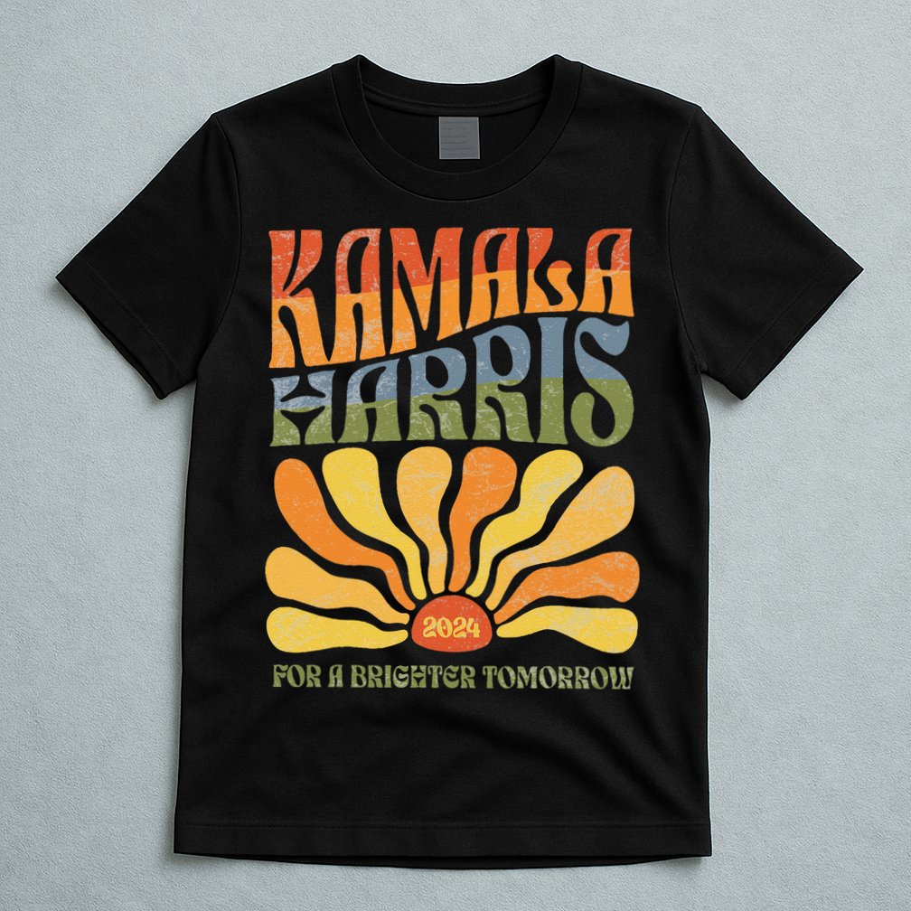 Kamala Harris For A Brighter Tomorrow 2024 Boho Aesthetic Gift T-Shirt