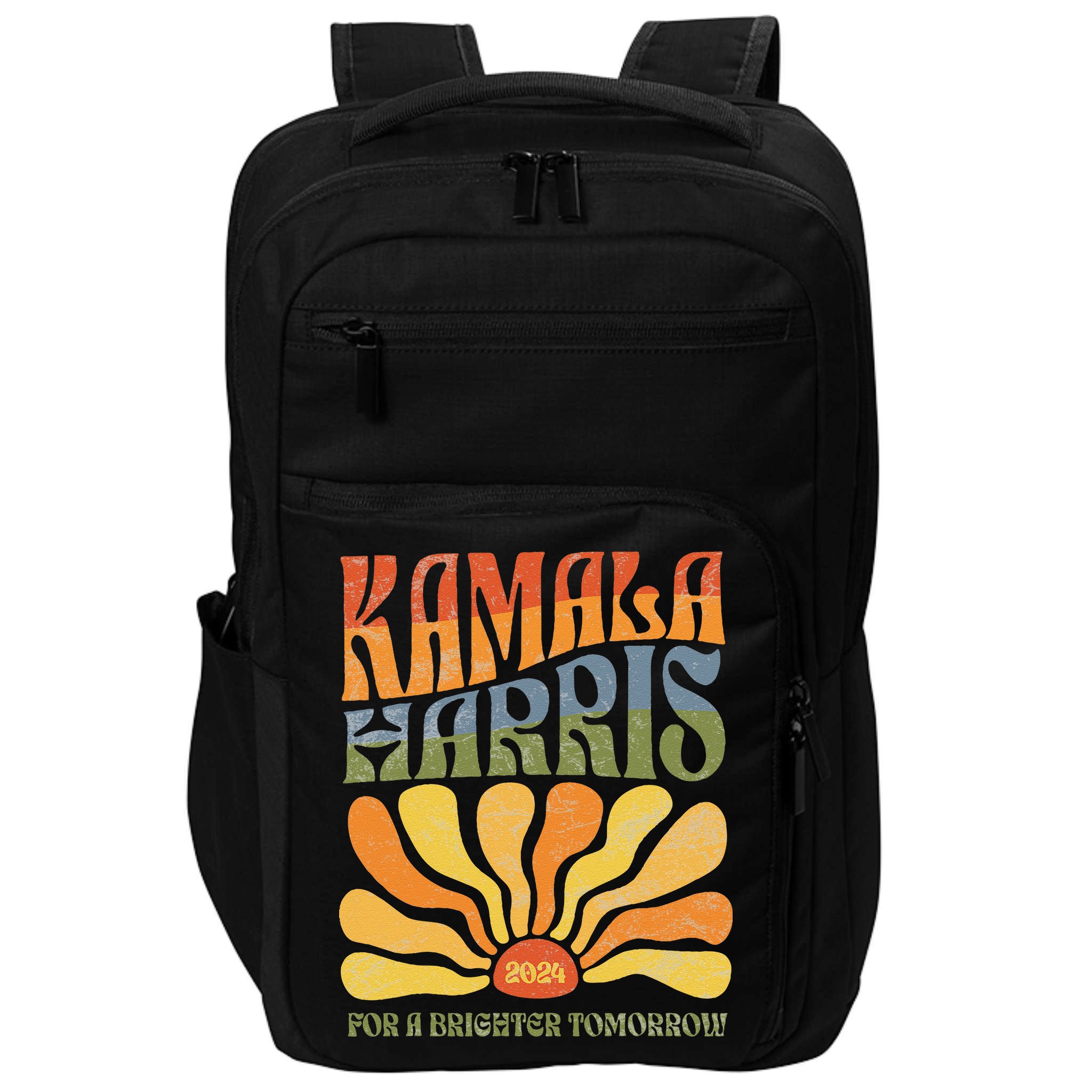 Kamala Harris For A Brighter Tomorrow 2024 Boho Aesthetic Gift Impact Tech Backpack