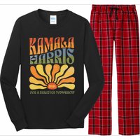 Kamala Harris For A Brighter Tomorrow 2024 Boho Aesthetic Gift Long Sleeve Pajama Set