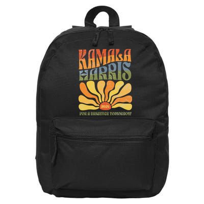 Kamala Harris For A Brighter Tomorrow 2024 Boho Aesthetic Gift 16 in Basic Backpack