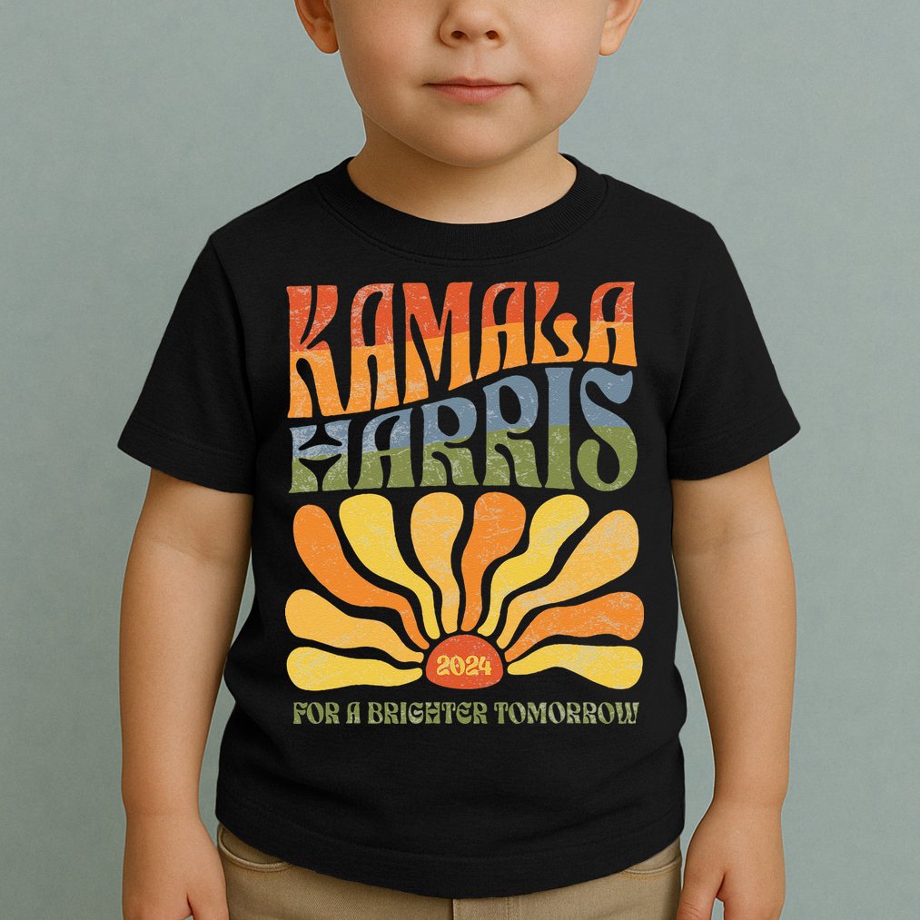 Kamala Harris For A Brighter Tomorrow 2024 Boho Aesthetic Gift Toddler T-Shirt