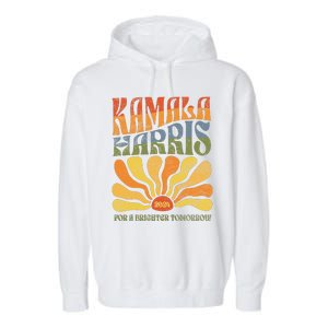 Kamala Harris For A Brighter Tomorrow 2024 Boho Aesthetic Gift Garment-Dyed Fleece Hoodie