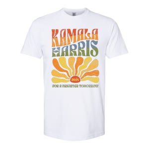 Kamala Harris For A Brighter Tomorrow 2024 Boho Aesthetic Gift Softstyle CVC T-Shirt