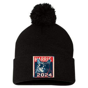 Kamala Harris For President 2024 Pom Pom 12in Knit Beanie