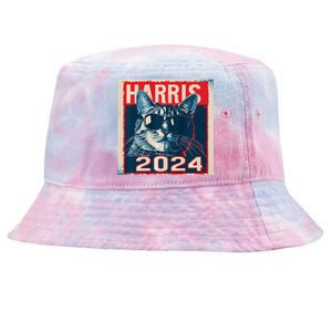 Kamala Harris For President 2024 Tie-Dyed Bucket Hat