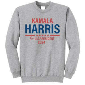 Kamala Harris For President 2024 Tall Sweatshirt