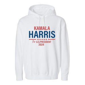 Kamala Harris For President 2024 Garment-Dyed Fleece Hoodie