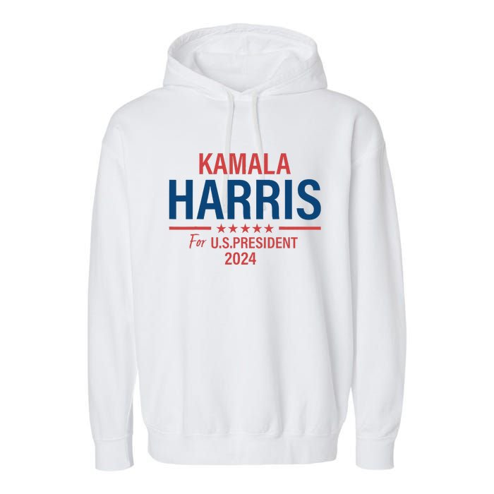 Kamala Harris For President 2024 Garment-Dyed Fleece Hoodie