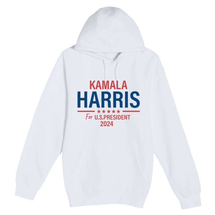 Kamala Harris For President 2024 Premium Pullover Hoodie