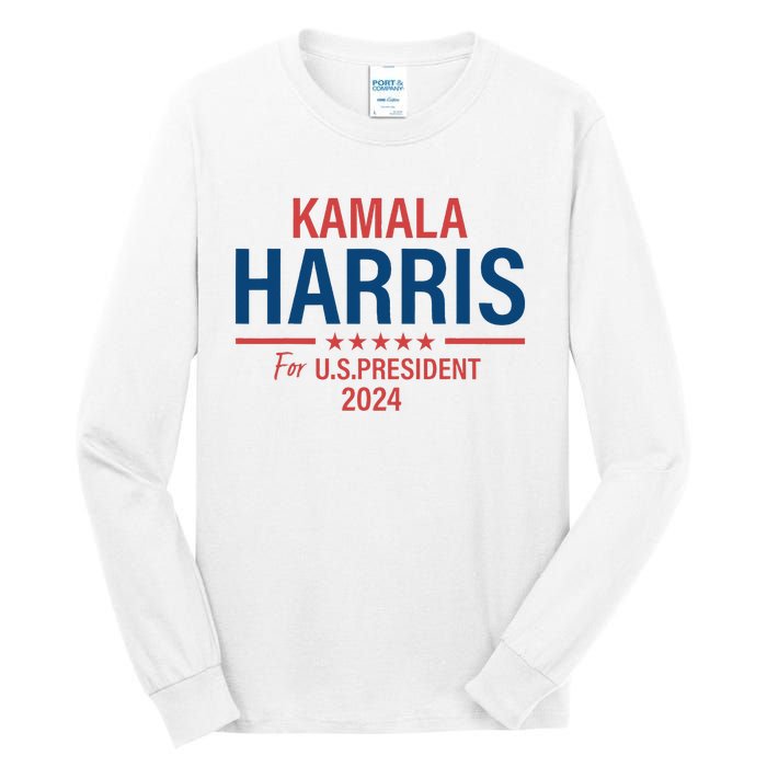 Kamala Harris For President 2024 Tall Long Sleeve T-Shirt