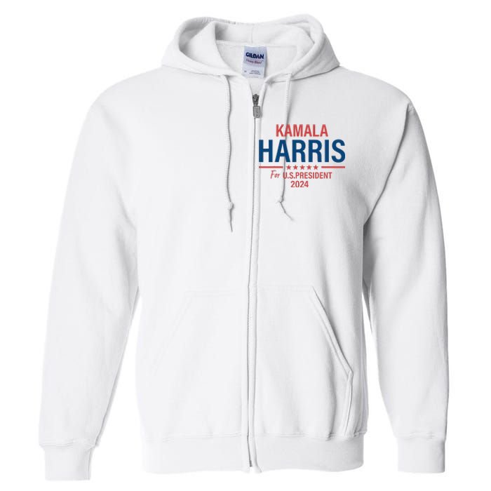 Kamala Harris For President 2024 Full Zip Hoodie