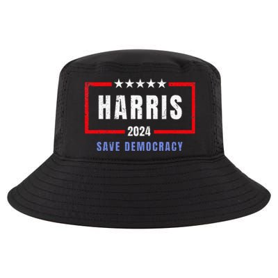 Kamala Harris For President 2024 Harris Save Democracy Cool Comfort Performance Bucket Hat