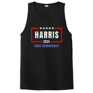 Kamala Harris For President 2024 Harris Save Democracy PosiCharge Competitor Tank