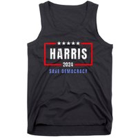 Kamala Harris For President 2024 Harris Save Democracy Tank Top