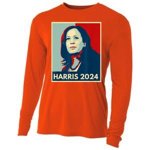 Kamala Harris For President 2024 Eleciton Cooling Performance Long Sleeve Crew