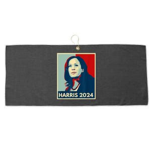 Kamala Harris For President 2024 Eleciton Large Microfiber Waffle Golf Towel