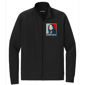 Kamala Harris For President 2024 Eleciton Stretch Full-Zip Cadet Jacket