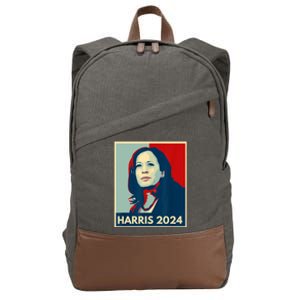 Kamala Harris For President 2024 Eleciton Cotton Canvas Backpack