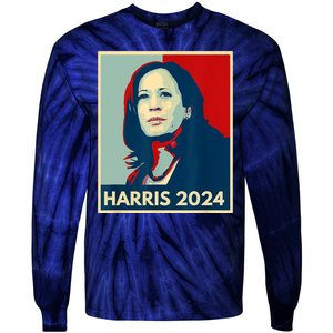 Kamala Harris For President 2024 Eleciton Tie-Dye Long Sleeve Shirt