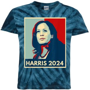 Kamala Harris For President 2024 Eleciton Kids Tie-Dye T-Shirt