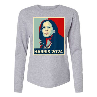 Kamala Harris For President 2024 Eleciton Womens Cotton Relaxed Long Sleeve T-Shirt