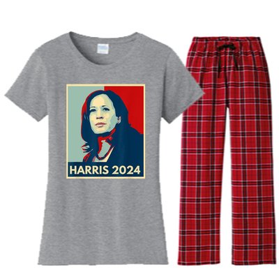 Kamala Harris For President 2024 Eleciton Women's Flannel Pajama Set