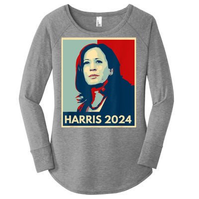 Kamala Harris For President 2024 Eleciton Women's Perfect Tri Tunic Long Sleeve Shirt