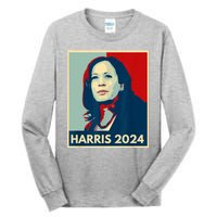 Kamala Harris For President 2024 Eleciton Tall Long Sleeve T-Shirt