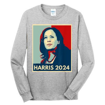 Kamala Harris For President 2024 Eleciton Tall Long Sleeve T-Shirt