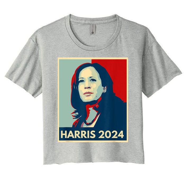 Kamala Harris For President 2024 Eleciton Women's Crop Top Tee