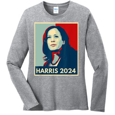 Kamala Harris For President 2024 Eleciton Ladies Long Sleeve Shirt