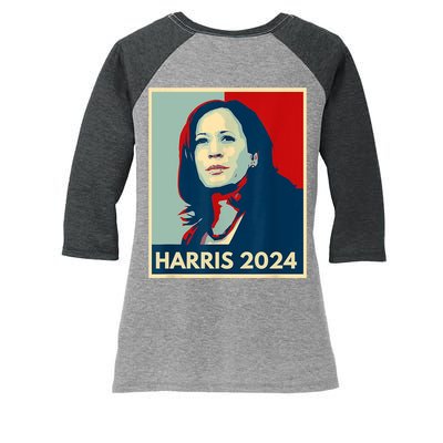 Kamala Harris For President 2024 Eleciton Women's Tri-Blend 3/4-Sleeve Raglan Shirt