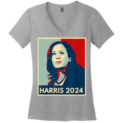 Kamala Harris For President 2024 Eleciton Women's V-Neck T-Shirt