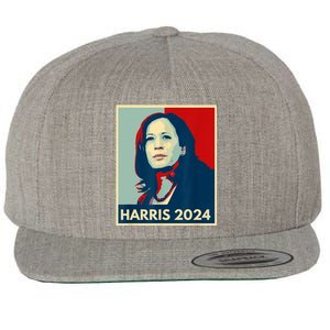 Kamala Harris For President 2024 Eleciton Wool Snapback Cap