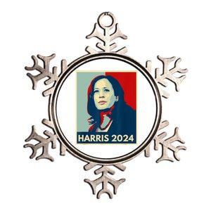 Kamala Harris For President 2024 Eleciton Metallic Star Ornament