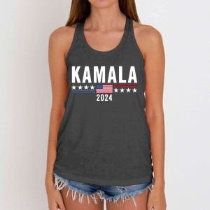 Kamala Harris For President 2024 Women's Knotted Racerback Tank