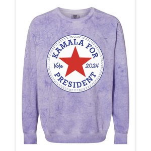 Kamala Harris For Madam President 2024 Feminist Supporters Colorblast Crewneck Sweatshirt