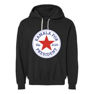 Kamala Harris For Madam President 2024 Feminist Supporters Garment-Dyed Fleece Hoodie