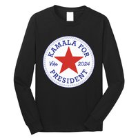 Kamala Harris For Madam President 2024 Feminist Supporters Long Sleeve Shirt