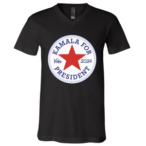 Kamala Harris For Madam President 2024 Feminist Supporters V-Neck T-Shirt