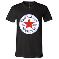 Kamala Harris For Madam President 2024 Feminist Supporters V-Neck T-Shirt