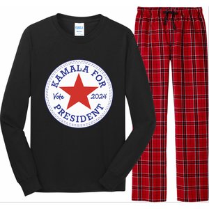 Kamala Harris For Madam President 2024 Feminist Supporters Long Sleeve Pajama Set