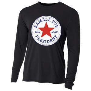 Kamala Harris For Madam President 2024 Feminist Supporters Cooling Performance Long Sleeve Crew